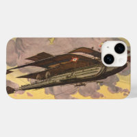 Avion de ligne hydravion de science-fiction vintag