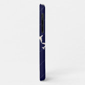 Coques Case-Mate iPhone avion de voyage avec ligne pointillée (Dos/Gauche)