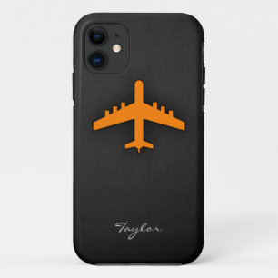 Coques Pour iPhone Avion orange