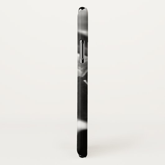 Coques Case-Mate iPhone Avion propulseur noir et blanc (Dos/Droite)