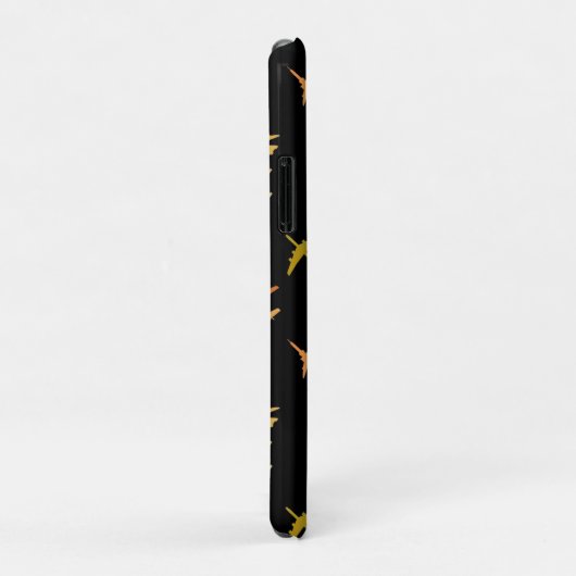 Coques Case-Mate iPhone Avions de combat, en noir (Dos/Droite)