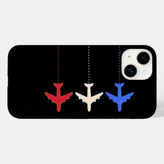 Coques Case-Mate iPhone Avions de ligne (Verso (horizontal))