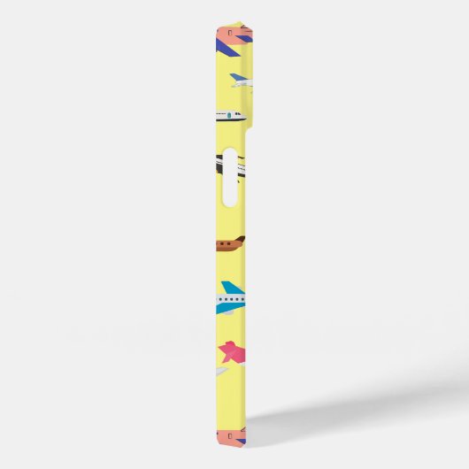 Coques Case-Mate iPhone Avions en Jaune (Verso / Droite)