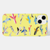 Coques Case-Mate iPhone Avions en Jaune (Verso (horizontal))