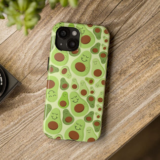 Coque Pour iPhone 15 Avocados Cute Happy Motif Avocado