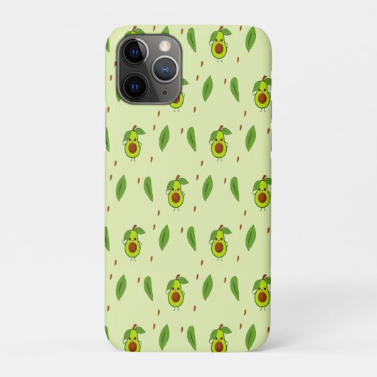 Coques Case-Mate iPhone Avocat Cute kawaii vert (Dos)