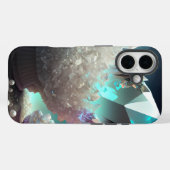 Coques Case-Mate iPhone Avril Birthstone Diamond Quartz Crystal Pearls (Verso (horizontal))