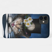 Coques Case-Mate iPhone Awesome Mad Hatter Teapot Chat Conception Whimsica (Dos (Horizontal))