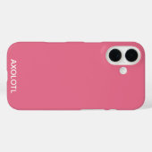 Coques Case-Mate iPhone Axolotl pink color name (Verso (horizontal))