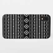 Coques Case-Mate iPhone Aztec blanc gris noir Motifs mélangés Motif (Dos (Horizontal))