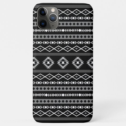 Coques Case-Mate iPhone Aztec blanc gris noir Motifs mélangés Motif (Dos)