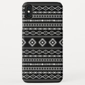 Coques Case-Mate iPhone Aztec blanc gris noir Motifs mélangés Motif (Dos)