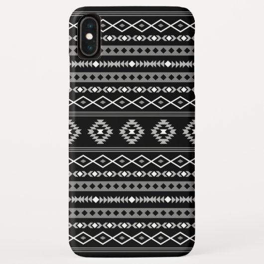 Coques Case-Mate iPhone Aztec blanc gris noir Motifs mélangés Motif (Dos)