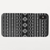 Coques Case-Mate iPhone Aztec blanc gris noir Motifs mélangés Motif (Dos (Horizontal))