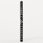 Coques Case-Mate iPhone Aztec blanc gris noir Motifs mélangés Motif (Dos/Droite)