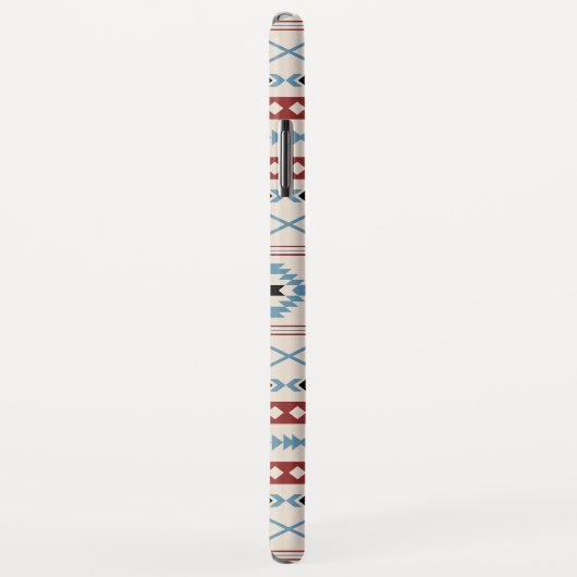 Coques Case-Mate iPhone Aztec Blue Red Black Cream Mixte Motifs Motif (Dos/Droite)
