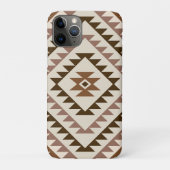 Coques Case-Mate iPhone Aztec Diamond Motif Design Browns+Cream (Dos)