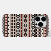 Coques Case-Mate iPhone Aztec Essence II Ptn noir blanc gris rouge (Verso (horizontal))