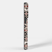 Coques Case-Mate iPhone Aztec Essence II Ptn noir blanc gris rouge (Verso / Droite)