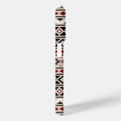 Coques Case-Mate iPhone Aztec Essence II Ptn noir blanc gris rouge (Verso / Droite)