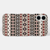 Coques Case-Mate iPhone Aztec Essence II Ptn noir blanc gris rouge (Verso (horizontal))