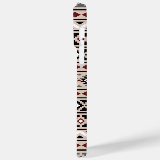 Coques Case-Mate iPhone Aztec Essence II Ptn noir blanc gris rouge (Verso / Gauche)