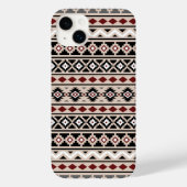 Coques Case-Mate iPhone Aztec Essence II Ptn noir blanc gris rouge (Verso)