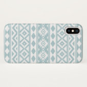 Coques Case-Mate iPhone Aztec Essence Ptn III b Canard Oeuf Bleu & Blanc (Dos (Horizontal))