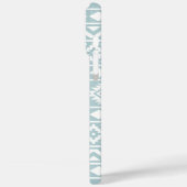 Coques Case-Mate iPhone Aztec Essence Ptn III Blanc sur Canard Oeuf Bleu (Verso / Gauche)