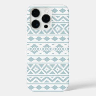 Coques iPhone 16 Pro Aztec Essence Ptn III Canard Bleu oeuf Blanc