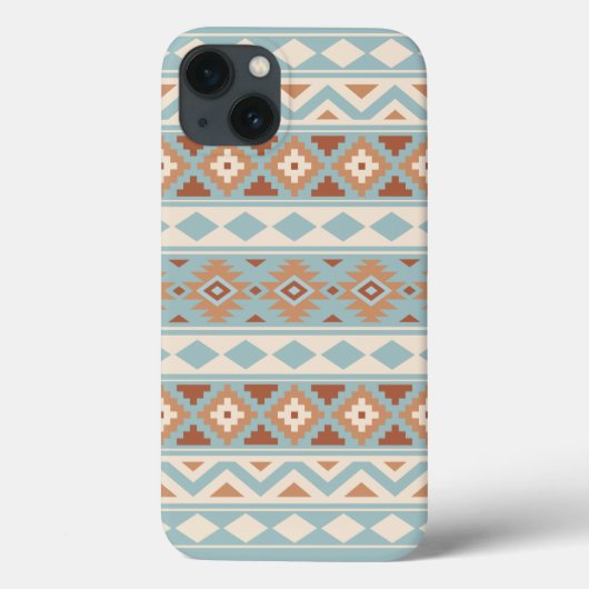 Coques Case-Mate iPhone Aztec Essence Ptn IIIb Blue Cream Terracottas (Verso)