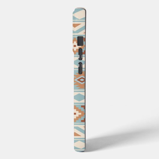Coques Case-Mate iPhone Aztec Essence Ptn IIIb Blue Cream Terracottas (Verso / Gauche)