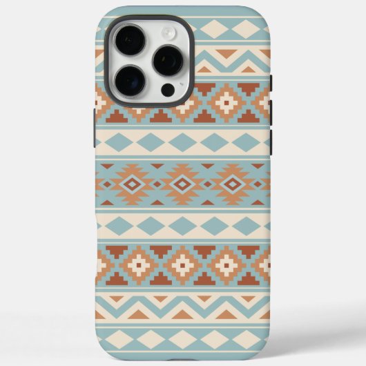 Coques Case-Mate iPhone Aztec Essence Ptn IIIb Blue Cream Terracottas (Verso)