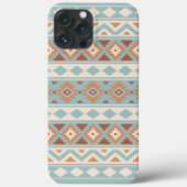 Coques Case-Mate iPhone Aztec Essence Ptn IIIb Blue Cream Terracottas (Verso)