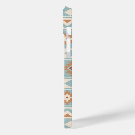 Coques Case-Mate iPhone Aztec Essence Ptn IIIb Blue Cream Terracottas (Verso / Gauche)