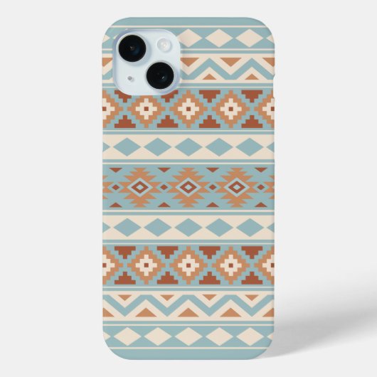 Coques Case-Mate iPhone Aztec Essence Ptn IIIb Blue Cream Terracottas (Verso)