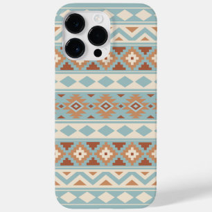 Coque Pour Pour iPhone 14 Pro Max Aztec Essence Ptn IIIb Blue Cream Terracottas