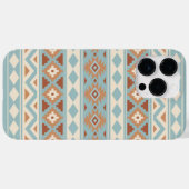 Coques Case-Mate iPhone Aztec Essence Ptn IIIb Blue Cream Terracottas (Verso (horizontal))
