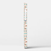 Coques Case-Mate iPhone Aztec Formes Motif rouille crème Turquoise (Verso / Gauche)