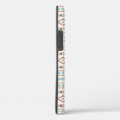 Coques Case-Mate iPhone Aztec Formes Motif rouille crème Turquoise (Verso / Droite)