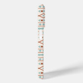 Coques Case-Mate iPhone Aztec Formes Motif rouille crème Turquoise (Verso / Droite)