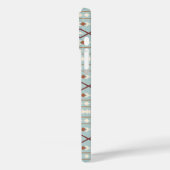 Coques Case-Mate iPhone Aztec Formes Motif Rusts Crème Turquoise-Bleu (Verso / Gauche)