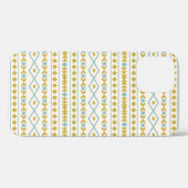 Coques Case-Mate iPhone Aztec Formes Motif Turquoise Gold Cream (Verso (horizontal))