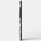 Coques Case-Mate iPhone Aztec Influence Motif Crème Bleue Terracottas (Verso / Gauche)