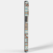 Coques Case-Mate iPhone Aztec Influence Motif Crème Bleue Terracottas (Verso / Droite)