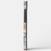 Coques Case-Mate iPhone Aztec Influence Motif Crème Bleue Terracottas (Verso / Gauche)