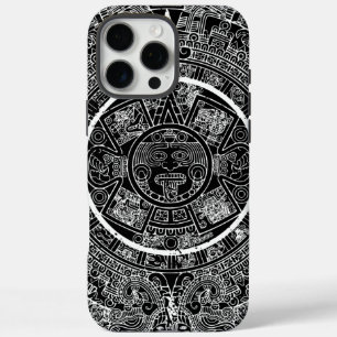 Coques iPhone 16 Pro Max Aztec mexicain Soleil Pierre Maya Calendrier 3