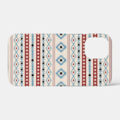 Coques Case-Mate iPhone Aztec Mixte Motif Motif Rouge bleu noir crème (Verso (horizontal))