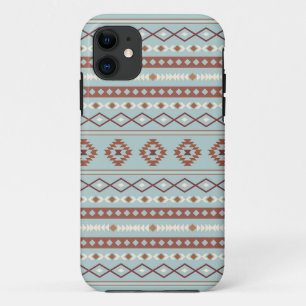 Case-Mate iPhone Case Aztec Mixte Motif Motif Rusts Crème Bleu