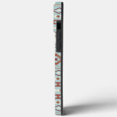 Coques Case-Mate iPhone Aztec Mixte Motif Motif Rusts Crème Bleu (Verso / Gauche)